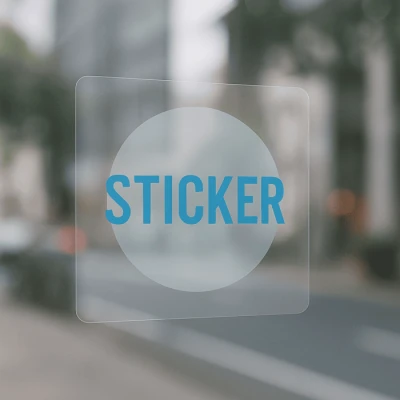 Transparante sticker